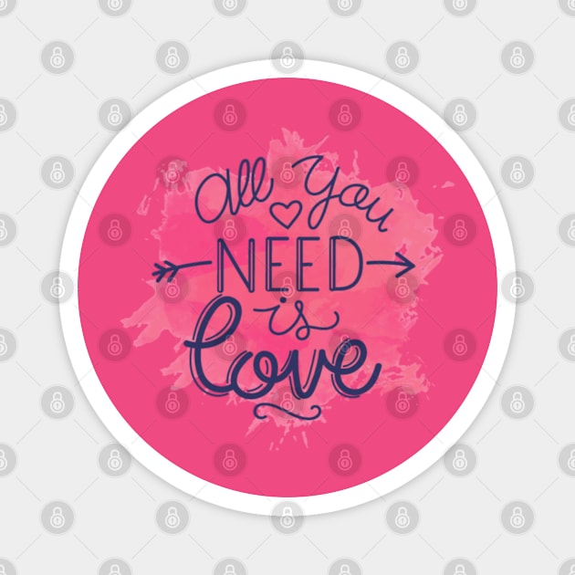 all you need is love Magnet by artby-shikha